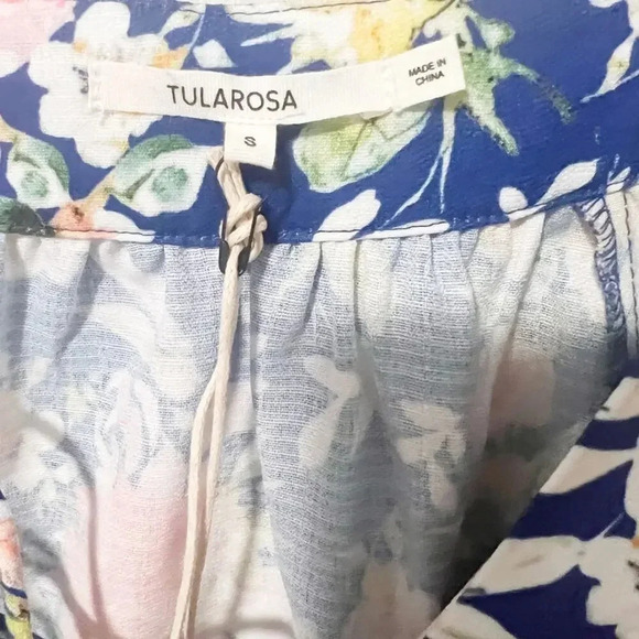 TULAROSA NWT Daisy Top‎ in Cobalt Mixed Floral Small - Picture 5 of 8